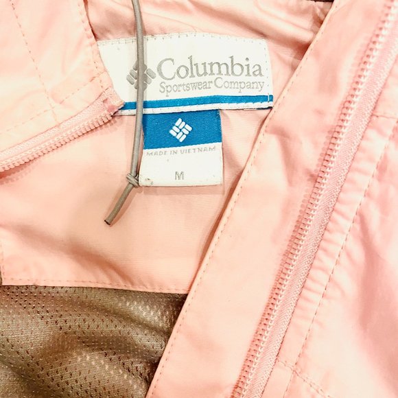 Columbia Flash Challenger Blush Pink Windbreaker, Size M - Picture 10 of 13